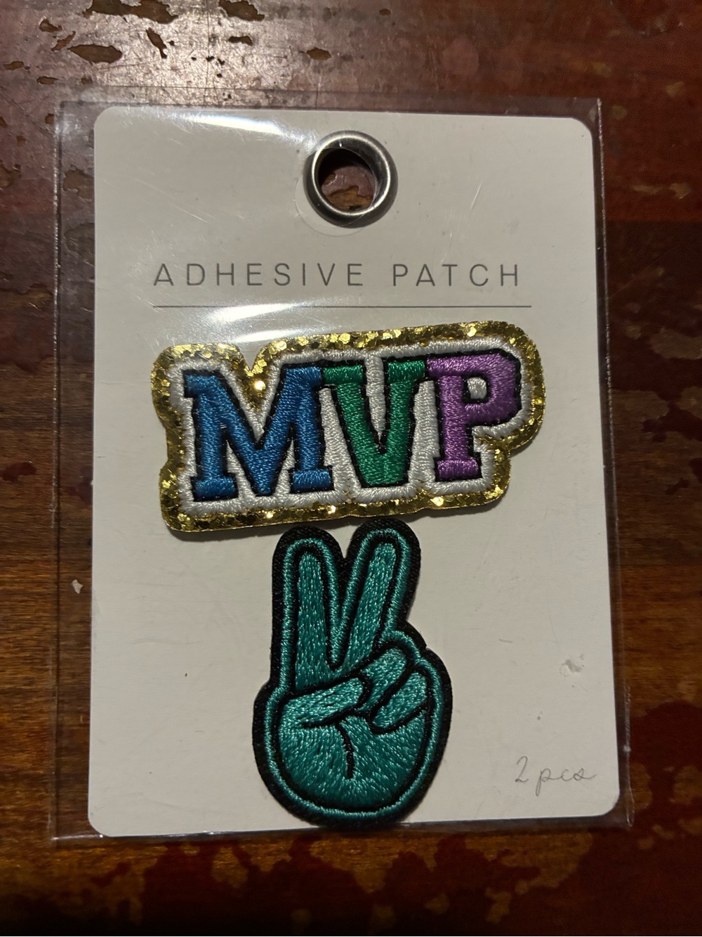 MVP Chevron Sequin Adhesive Patch Set - Teal & Multicolor
